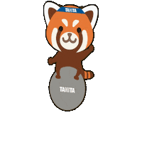 tanitahongkong red panda bouncyball tanita tanitahk Sticker