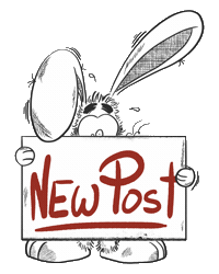 New Post Rabbit Sticker