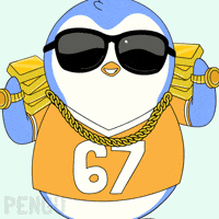 6 7 Penguin GIF by Pudgy Penguins