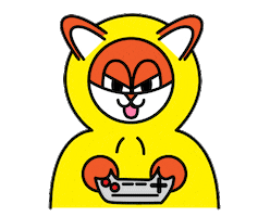 Happy Video Game Sticker by Poncho