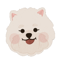 Happy Dog Sticker by Ann of Facedit