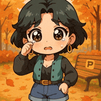 Sad Falling Leaves GIF by Persona