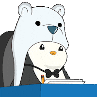 Art Studying Sticker by Pudgy Penguins