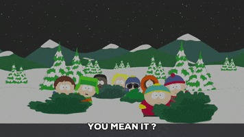 eric cartman hiding GIF by South Park 