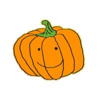 Artandflowersbyrebecca halloween new post orange autumn Sticker
