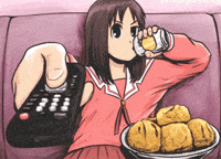 Chilling Azumanga Daioh GIF
