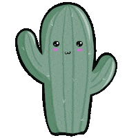 LouVan cute adorable lovely cactus Sticker