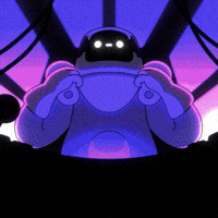 To The Moon Space GIF by doodles