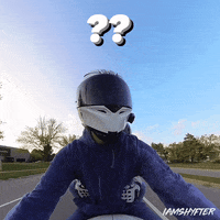 Iamshyfter reaction what confused bike GIF