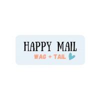 shopwagandtail new small business shop local happy mail Sticker