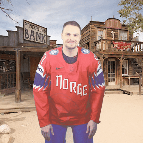 IIHFHockey hockey wave cowboy norway GIF