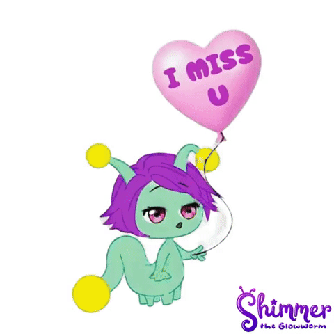 Shimmer the Glowworm I miss you balloon