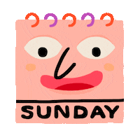 Happy Sunday Fun Sticker by Yeremia Adicipta