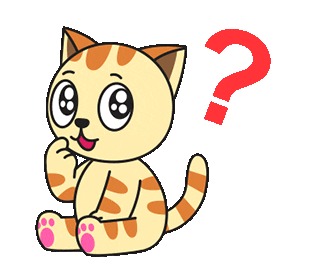 Confused Cat Sticker by JPedicini