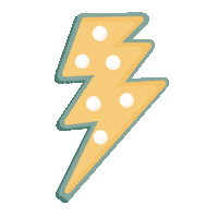 abbymlarson sun stars neon lightning Sticker