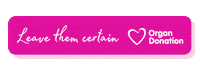Heart To Heart Organ Donor Sticker by NHS Organ Donation
