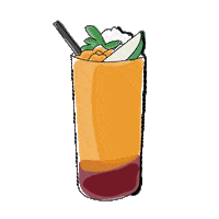 Dadawan drink iced tea ddw dadawan Sticker