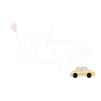 mimosasandmanhattan nyc champagne newyork taxi Sticker