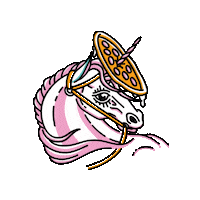 Unicorn Pizzalady Sticker by Pizzanaut