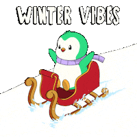 Snow Traveling Sticker by Abster