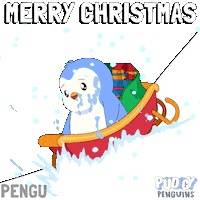 Merry Christmas Sticker by Pudgy Penguins
