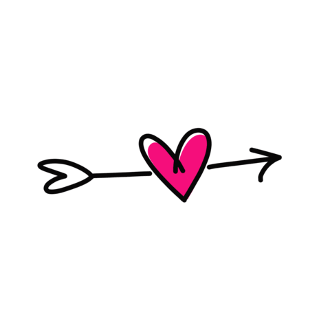 Heart Arrow Sticker
