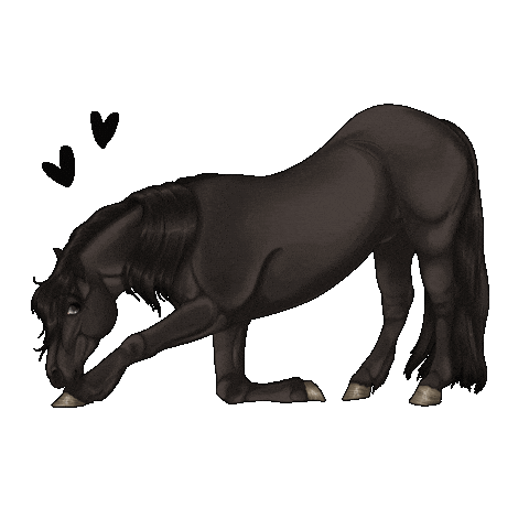 Horse Frison Sticker