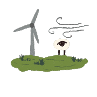 Wind Landscape Sticker
