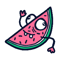 Eat Clean Water Melon Sticker