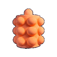 atmosphaera orange bubbles candle bubbly Sticker
