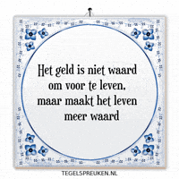Geld Geluk GIF by Tegelspreuken.nl