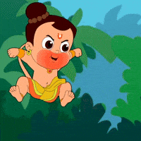 Animated Sticker Hanuman GIF by Chhota Bheem