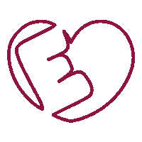 Esamore heart logo hearts cute heart Sticker