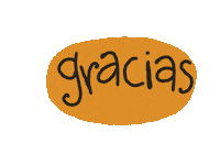 Gracias Thank You Sticker by Alejandra Baiz