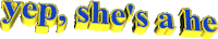 yep she's Sticker by AnimatedText