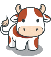 momo_001 cow farmer adm agri Sticker