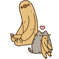 sloth love Sticker by Pusheen