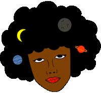 Space University Sticker by Trap Bob