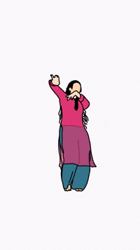 Dancing Girl Art GIF