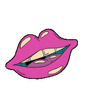 Party Kiss Sticker by Golden Wolf