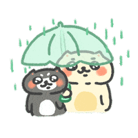 Raining Rainy Day Sticker