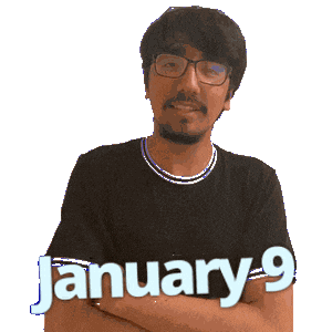 January 9 Sticker