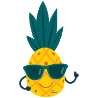 Pineapple Wilson Sticker by Silbeck