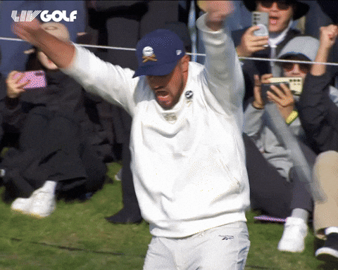 Happy Lets Go GIF by LIV Golf