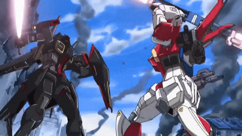 Tornedron giphyupload gundam sword impulse gundam seed destiny GIF