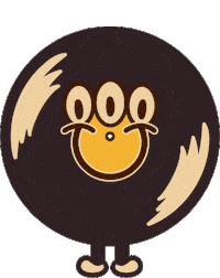lovehandleburgers vegan 70s groovy burgers Sticker