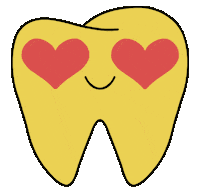 In Love Teeth Sticker