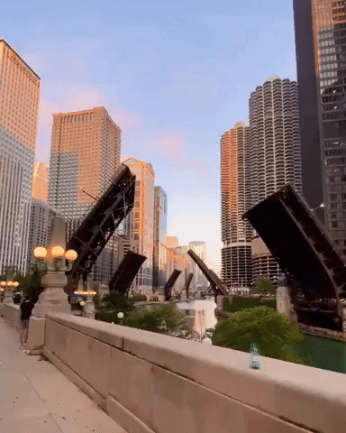 Chicago Police Raise Downtown Bridges After Overnight Unrest