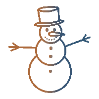 Snow Day Christmas Sticker by WeAreDOBI