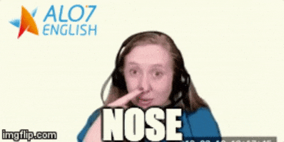 nose total physical response GIF by ALO7.com